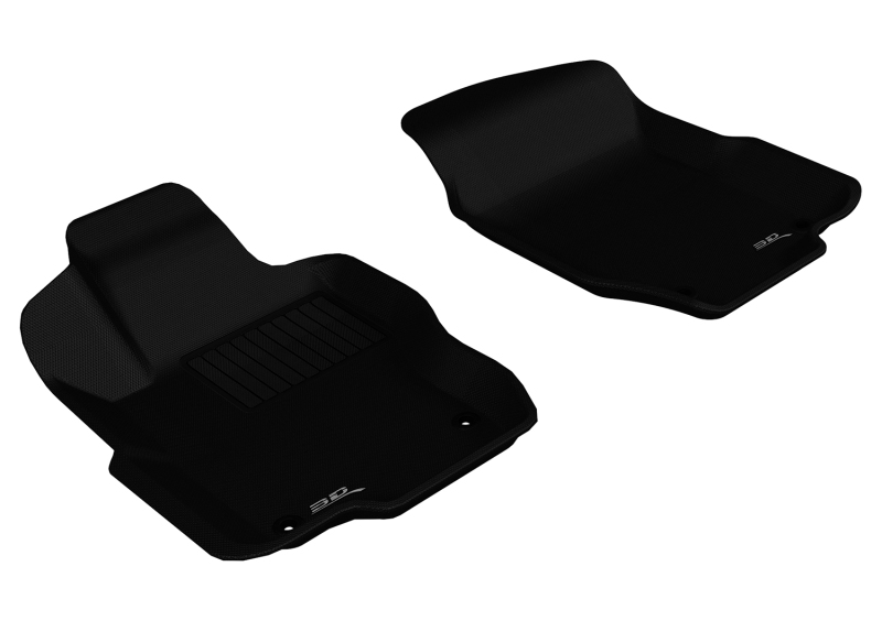 Mercedes-Benz GL-Class Floor Mats - Front - 3D MAXpider - Kagu Series - Black - `06-`11 Mercedes-Benz GL-Class Floor Mats - Front - 3D MAXpider - Kagu Series - Black - `06-`11